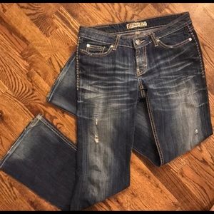BKE Madison Distressed Bootcut Jeans